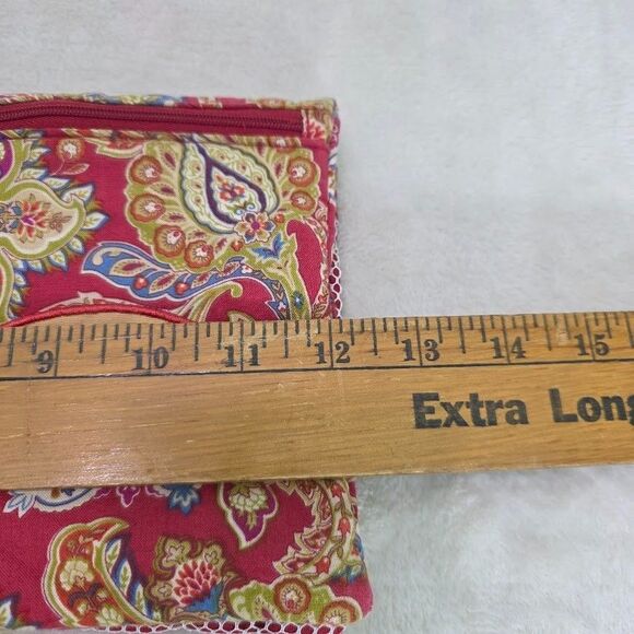 Unbranded Wear Me/Wash Me Lingerie Swim Bag Red Trim Snap Zipper Close Floral - Picture 14 of 15